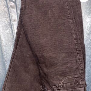 Brown corduroy pants